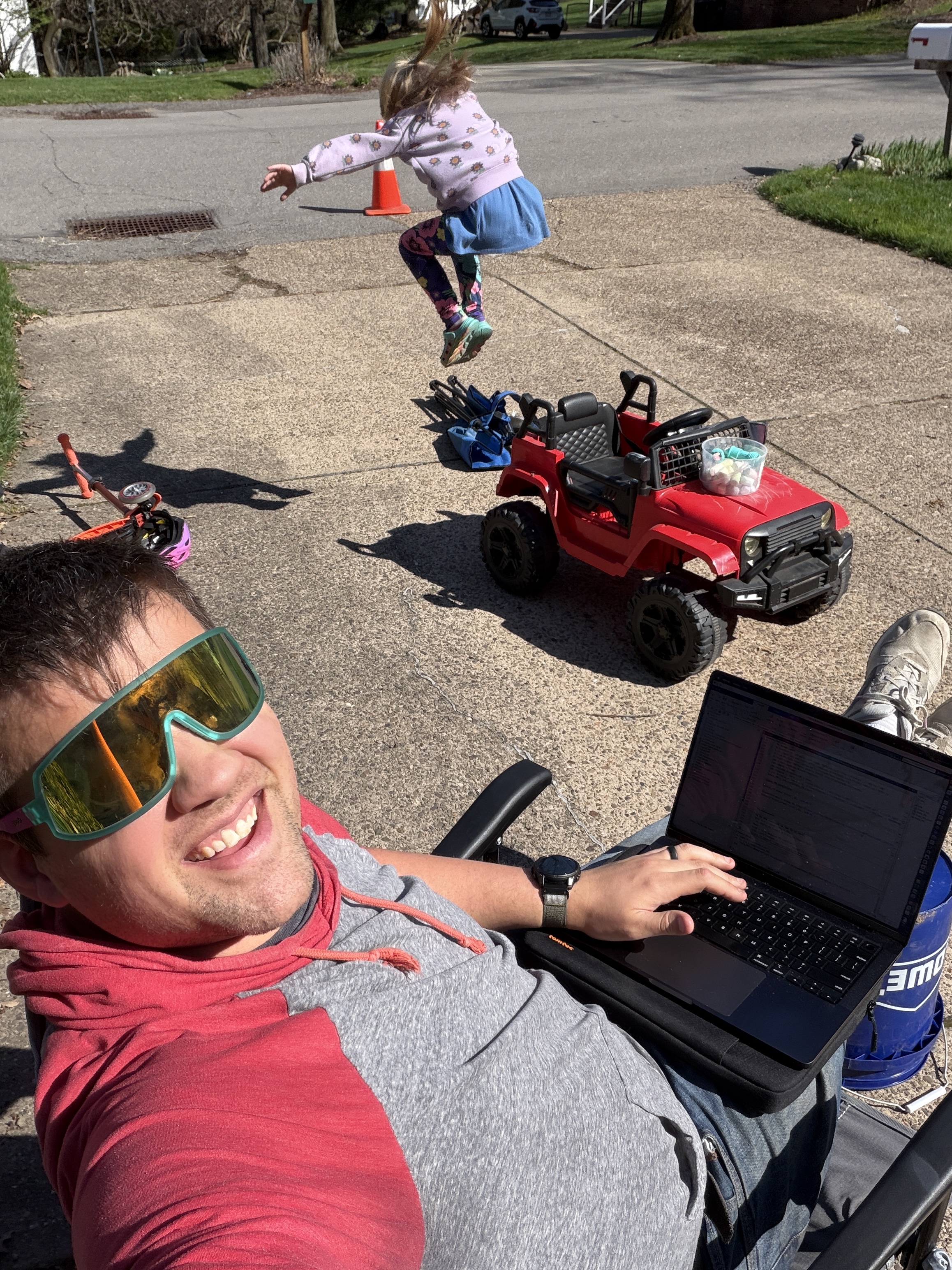 Parenting and working is a challenge sometimes